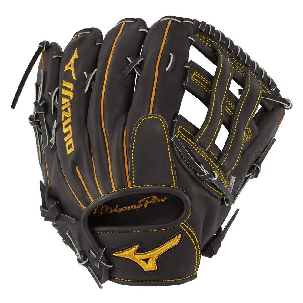 Mizuno Pro Outfield 12.75" - Deep Pocket Férfi Kesztyű Fekete EFA893516